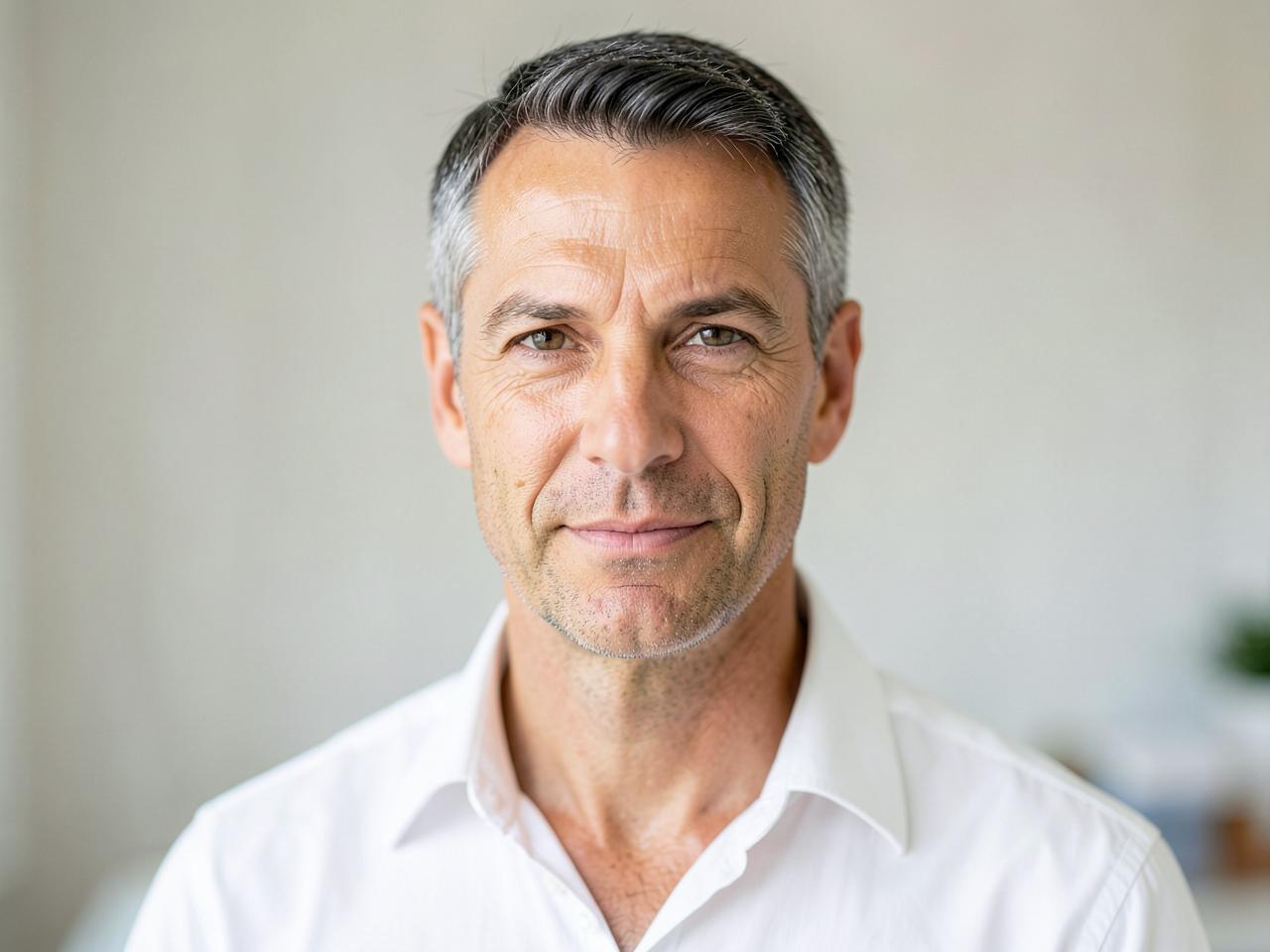 Individual facial assessment for a male client at Elevate Aesthetics